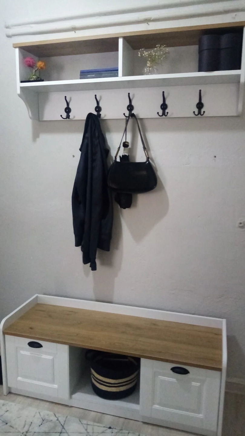 Customer photo review of Rani P2 Modern Portmanto Ayakkabılık ve Duvar Askısı Vestiyer M1 Renk: Beyaz - S. Ceviz