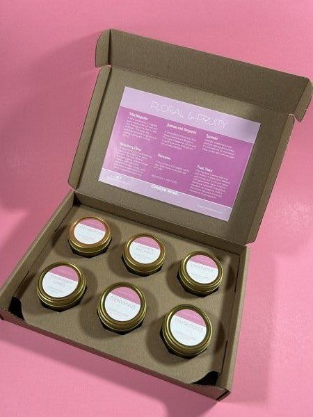 Customer photo review of 2 oz Candle Tin 6-Pack Shipping Box™