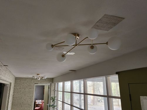 Customer photo review of Cross Type Sputnik 6 Light Ceiling Light Chandelier