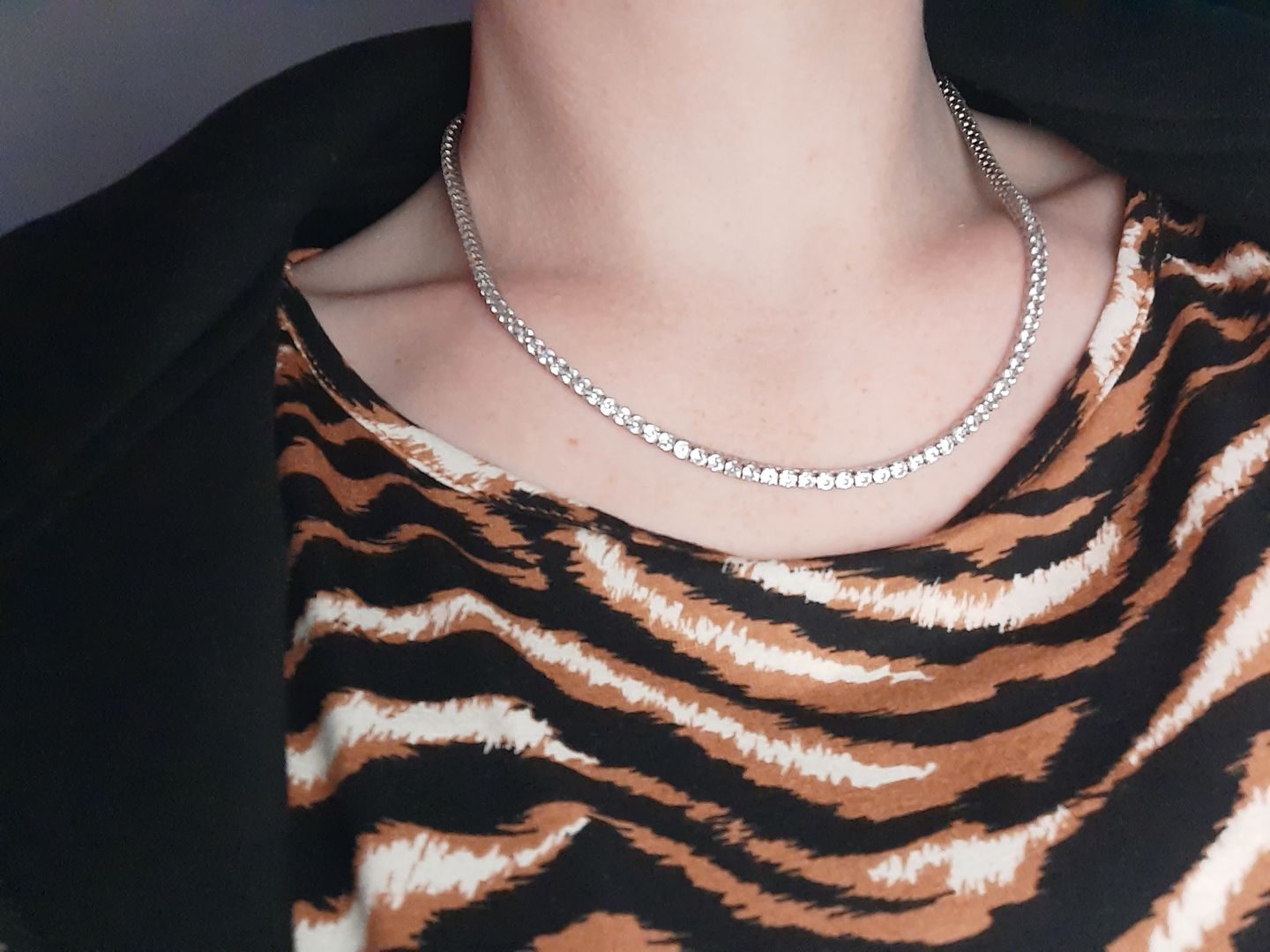 Customer photo review of ICE BREAKER CHAIN. - 3MM WHITE GOLD