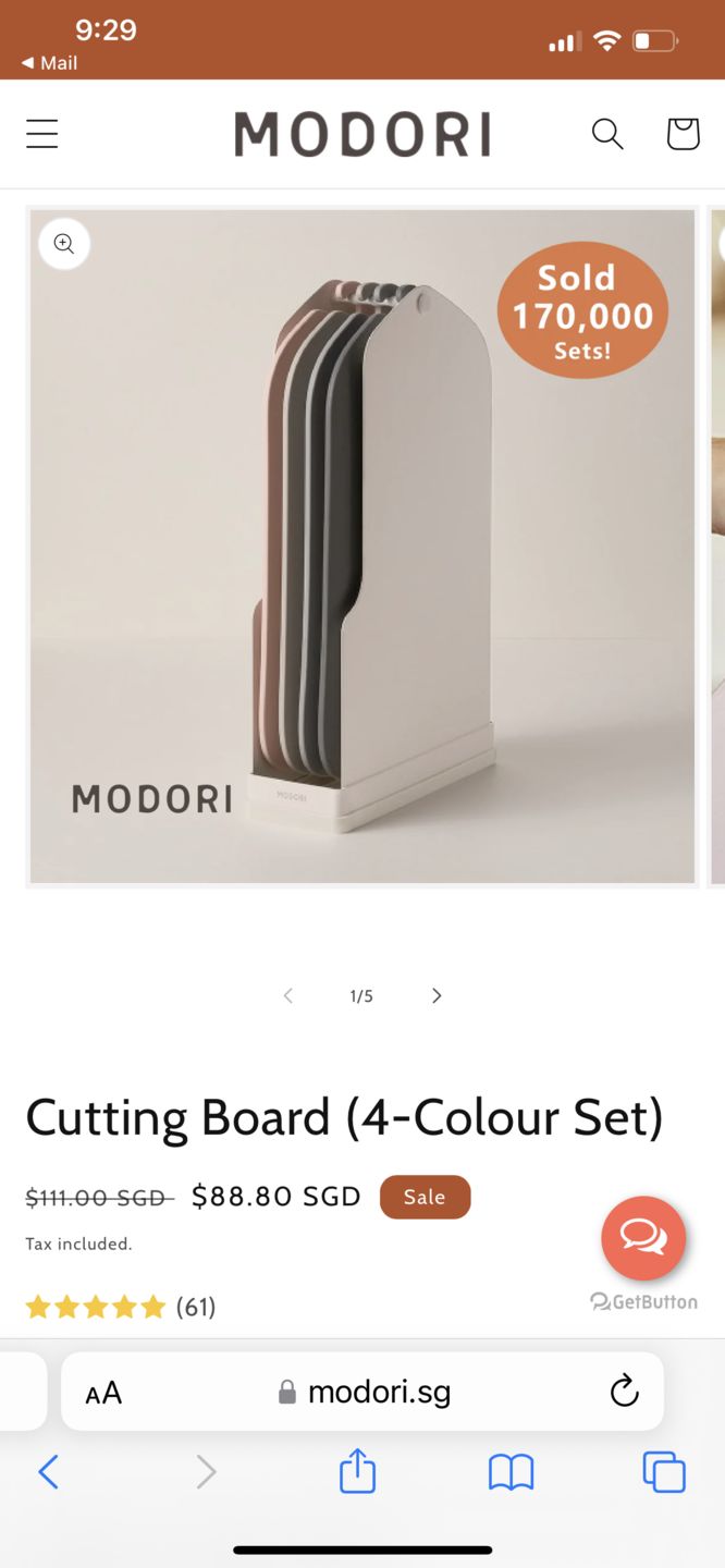 Customer photo review of Cutting Board (4-Colour Set)