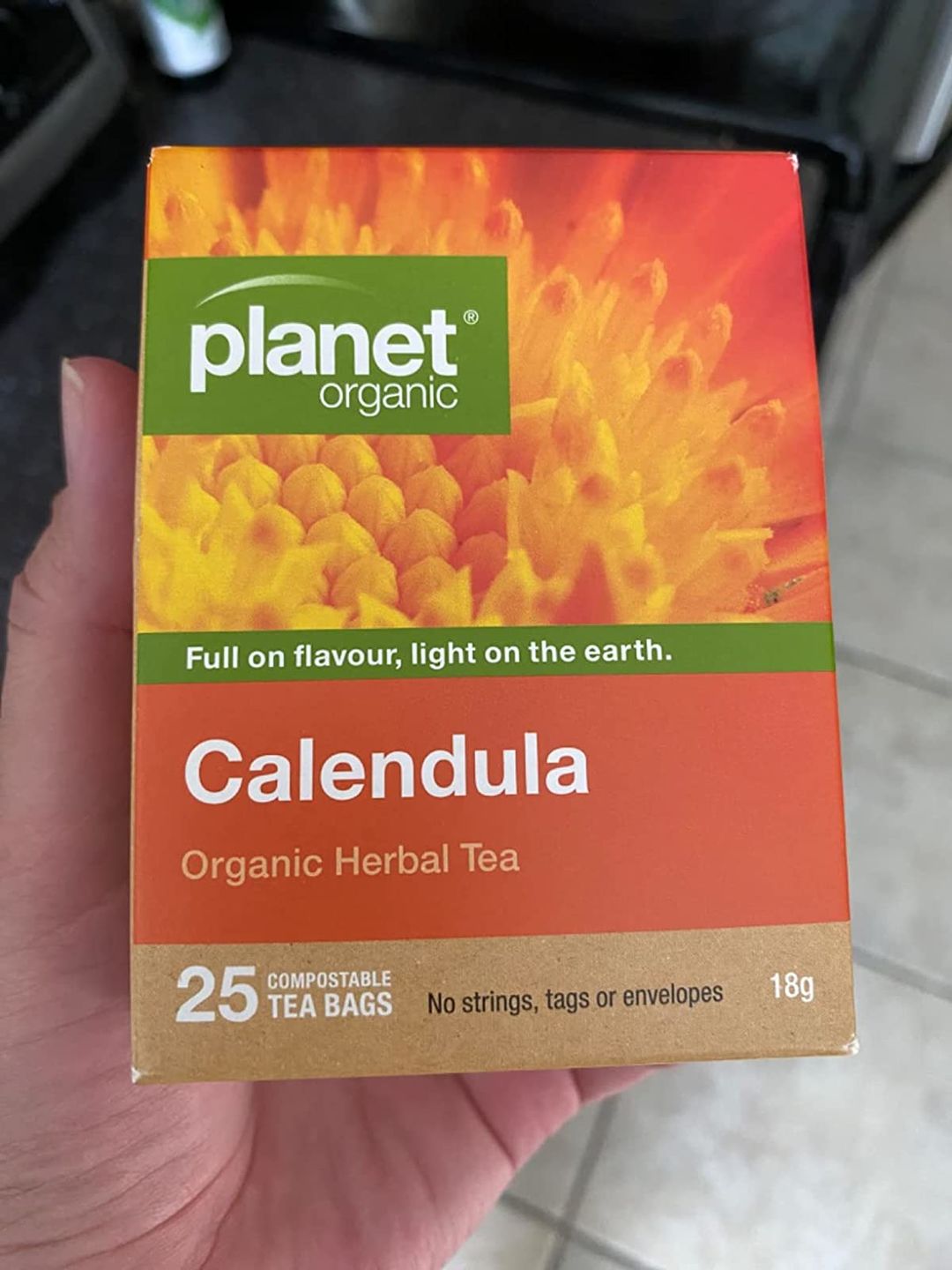 Customer photo review of Calendula Tea Bags