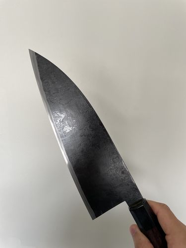 Customer photo review of Takeda Stainless Aogami Super Gyutou 210mm (8.2")