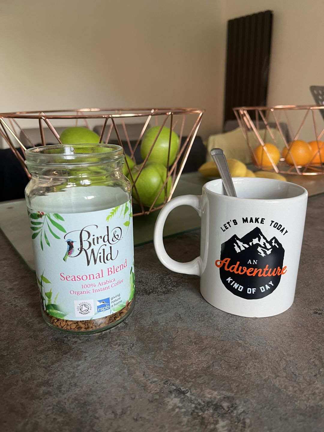 Customer photo review of Bird & Wild Fairtrade Organic Instant Coffee, 100% Arabica, 100g Jar (50 Servings)