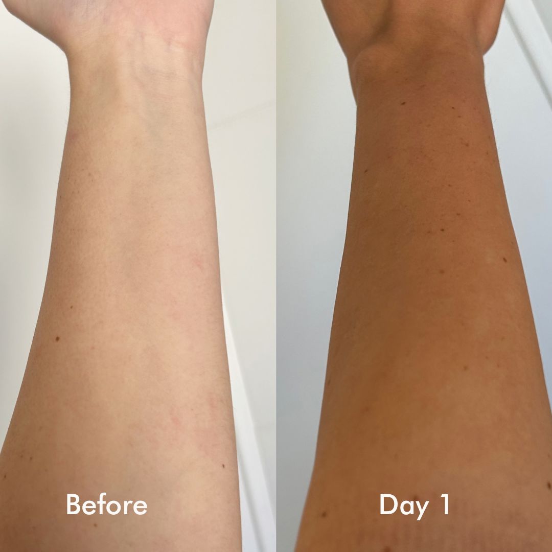 Customer photo review of Bronzing Custard Gradual Tan