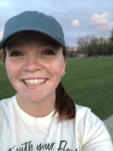 Customer photo review of Big Turquoise Dad Hat