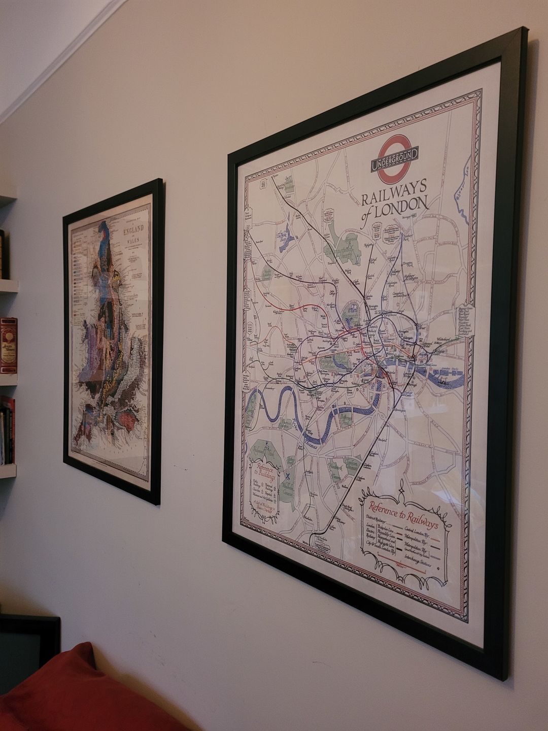 Customer photo review of Rare Old London Underground Tube Map, 1928 - Covent Garden, Piccadilly Circus, Central & District Line