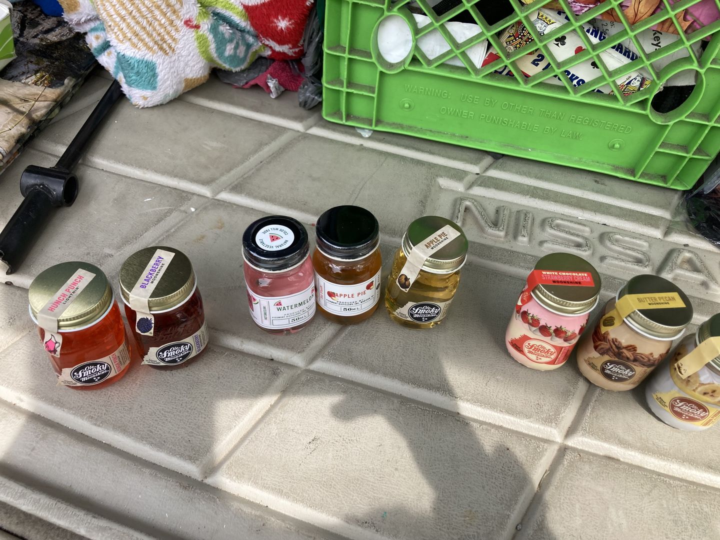 Customer photo review of Ole Smoky Moonshine 8Pk Bundle Tasting Kit