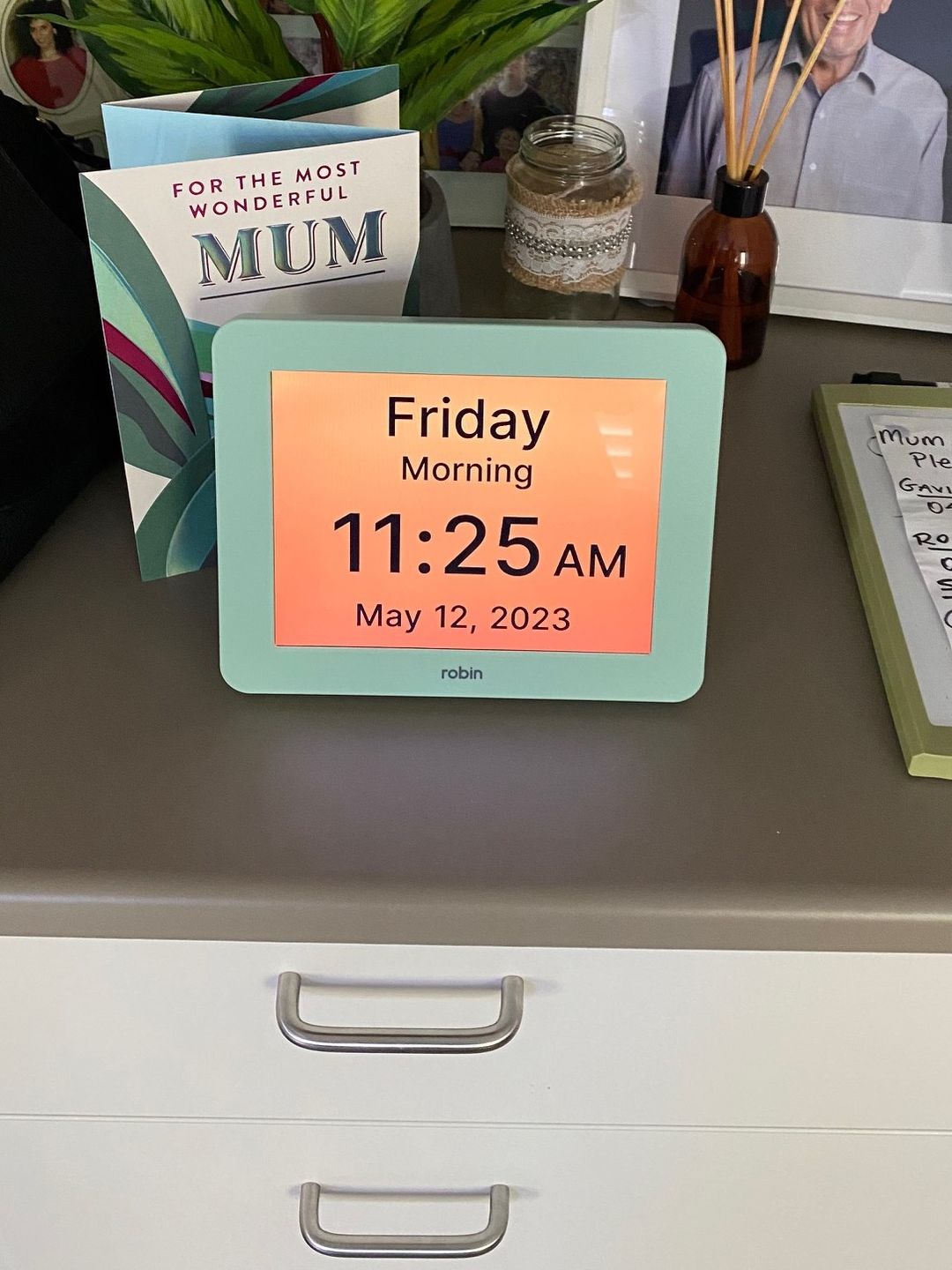 Customer photo review of Robin Day Clock