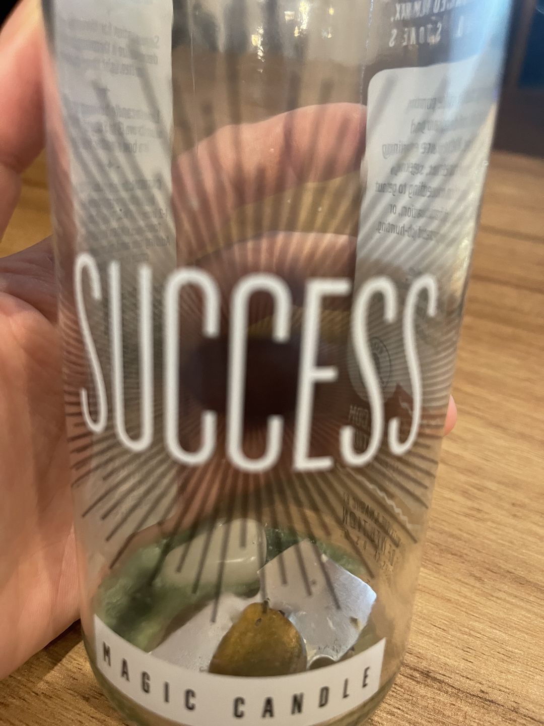 Customer photo review of Success Magic Candle