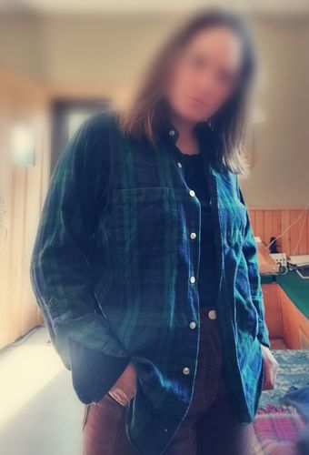 Customer photo review of Vintage LL Bean Flannel Shirt Women Size Small