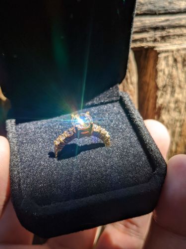 Customer photo review of 1.5ct Slovenia Engagement Ring