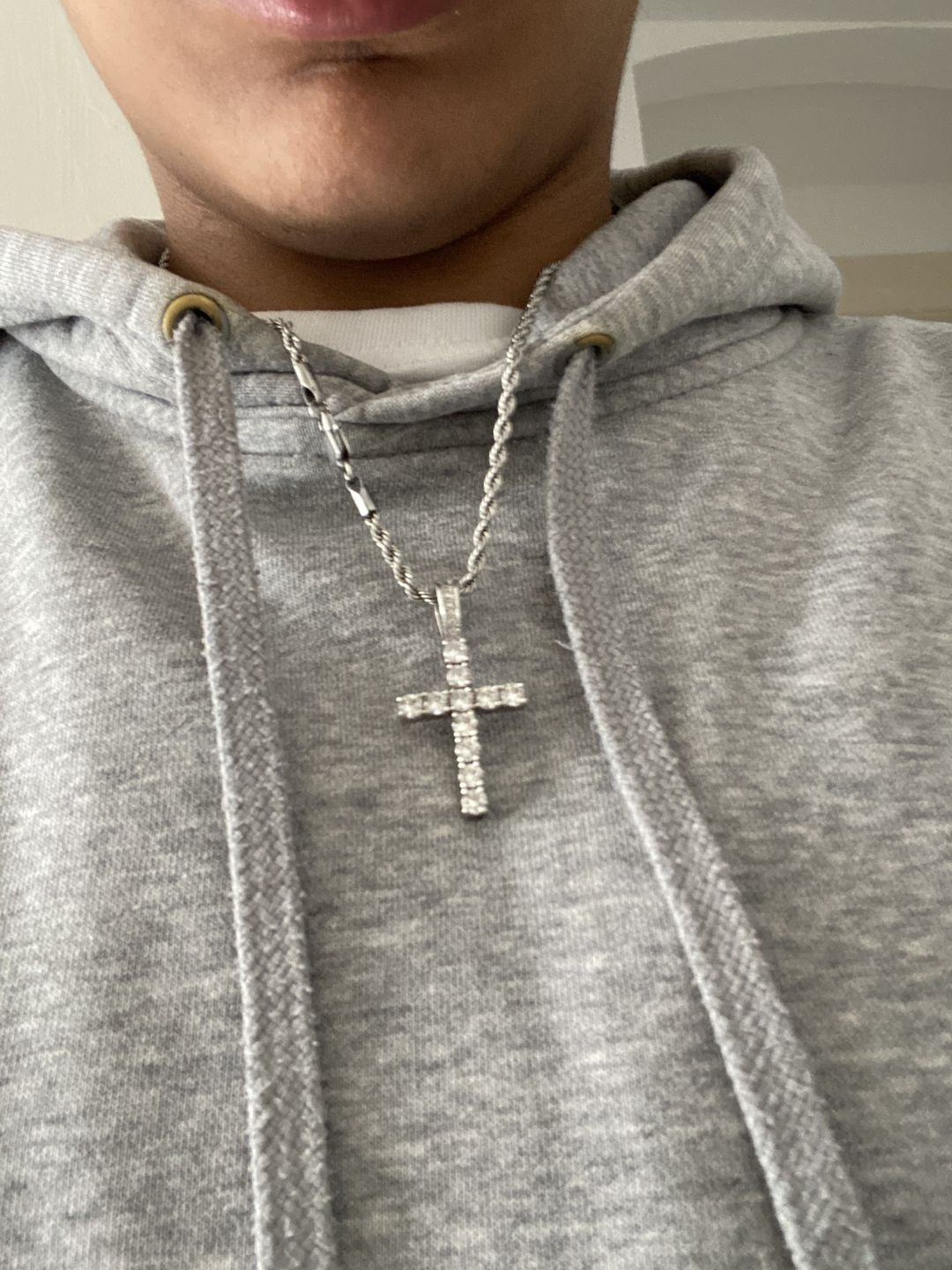 Customer photo review of CLEAN ROPE CHAIN. - 3MM WHITE GOLD