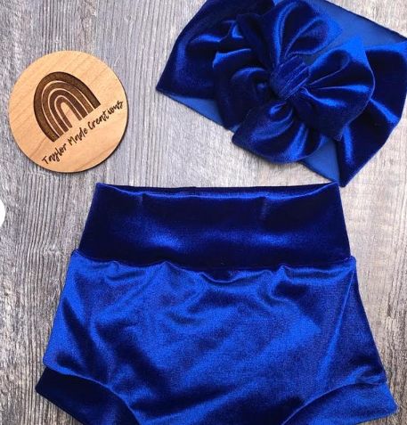 Customer photo review of Royal Blue Stretch Velvet