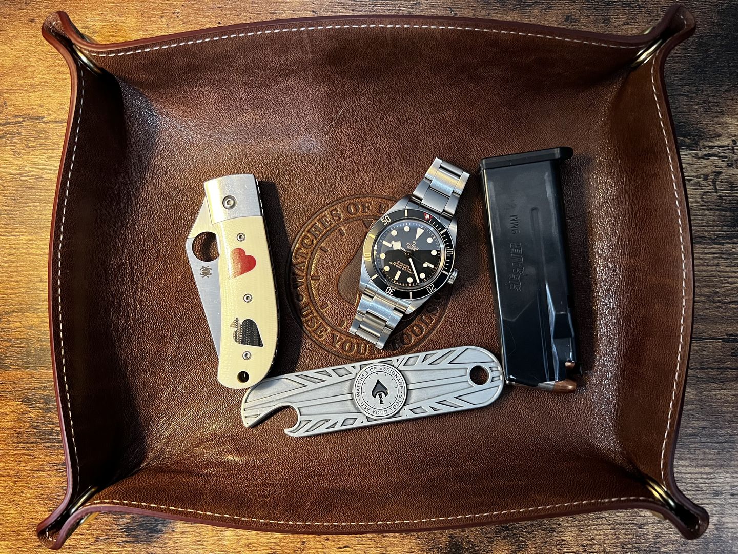 Customer photo review of EDC Travel Valet & Bottle Opener
