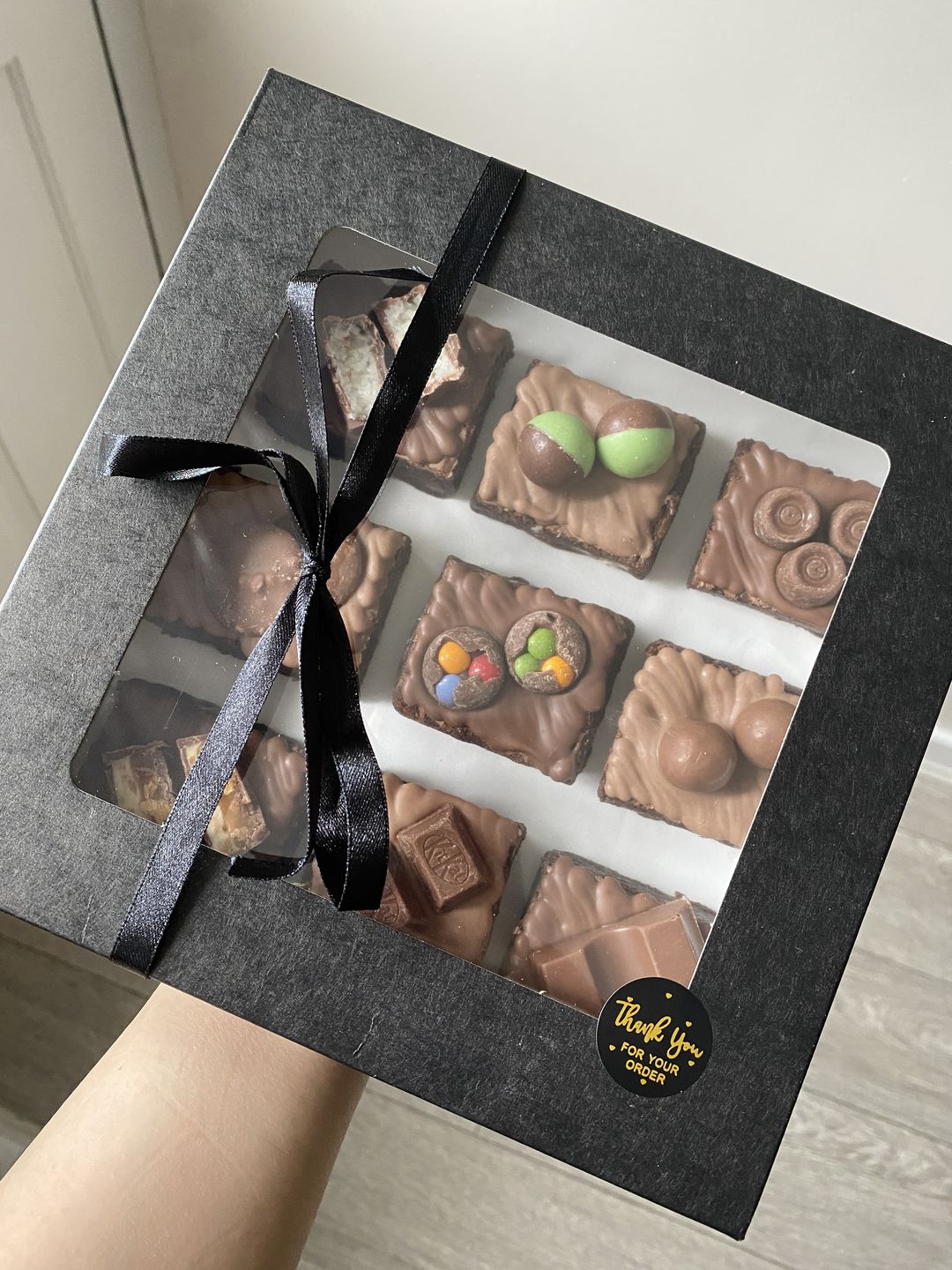 Customer photo review of Premium Cardboard Takeaway Boxes With Cellulose Clear Window Lid
