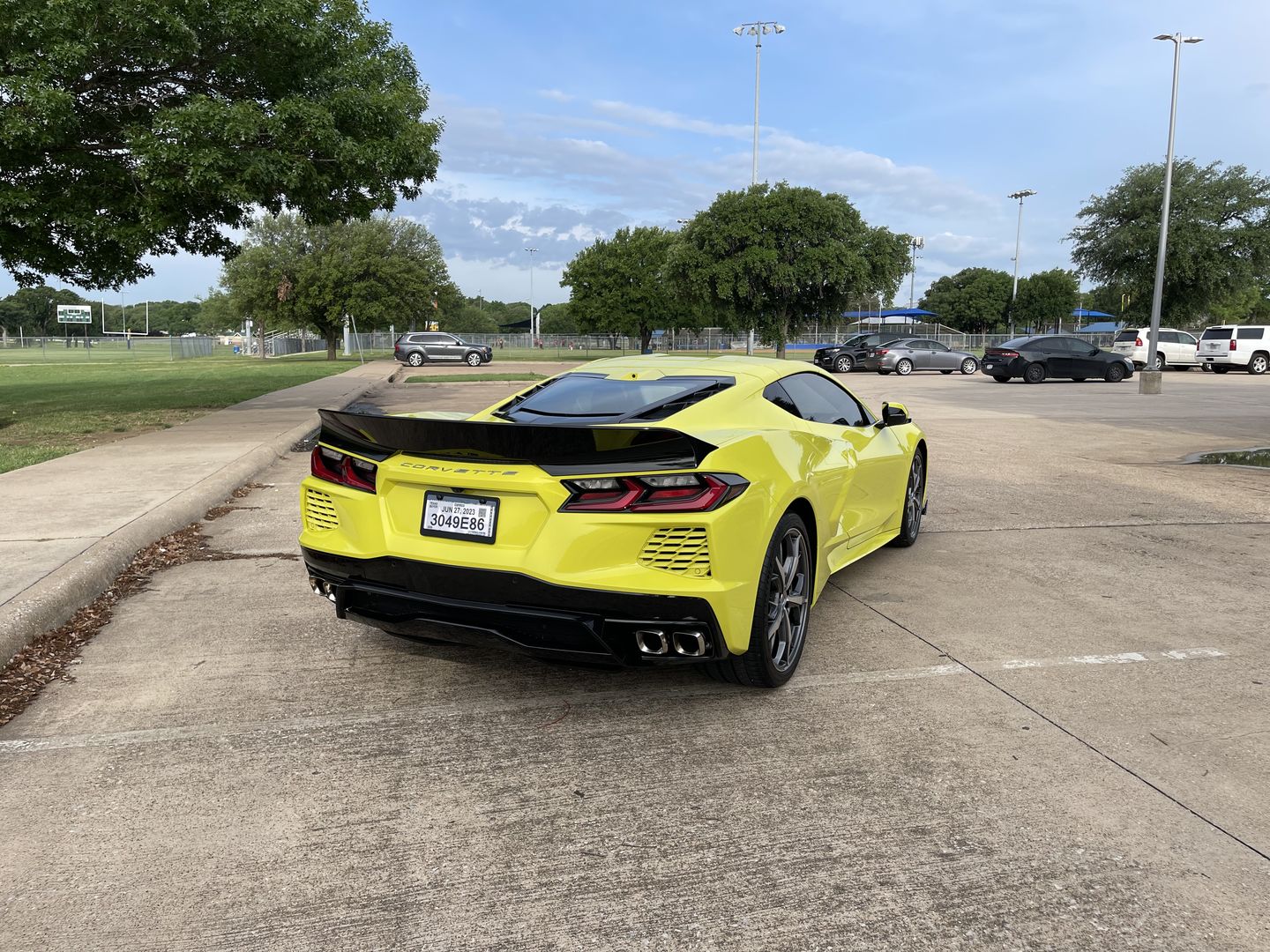 Customer photo review of Corvette C8 Performance Ducktail Rear Trunk Spoiler