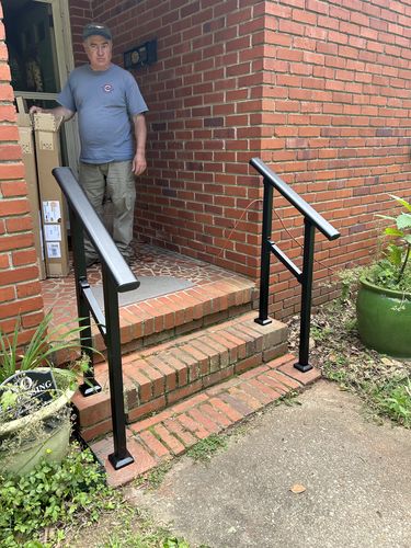 Customer photo review of DIY Handrail Kit for Stairs