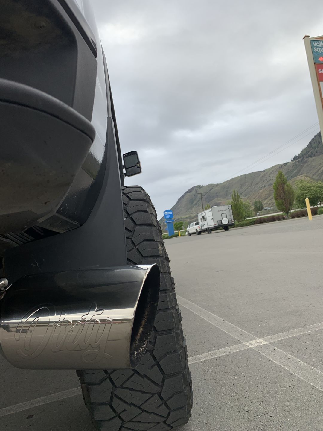 Customer photo review of Universal 4 to 6" Dirty Stainless Exhaust Tip (DDC-EXH-A055)