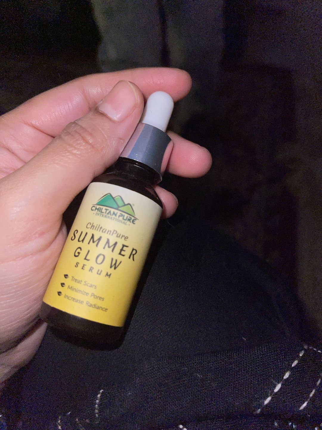Customer photo review of Summer Glow Serum - Brightens Skin, Minimize Pores, Fades Hyperpigmentation & Even Skin Tone