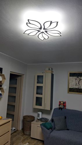 Customer photo review of Lustra LED ANEMONE Echivalent 500W Telecomanda