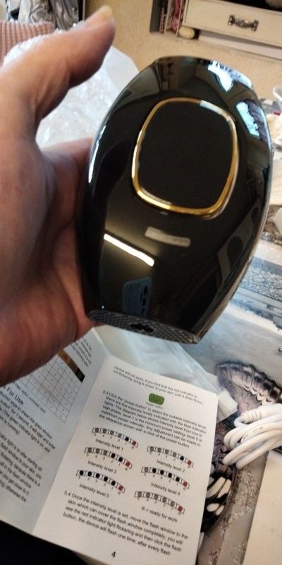 Customer photo review of GlowPro IPL Laser Facial & Whole Body Hair Removal Handset - AU Plug