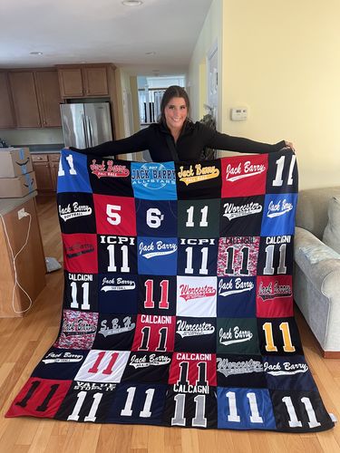 T-shirt quilt by Maria from MA