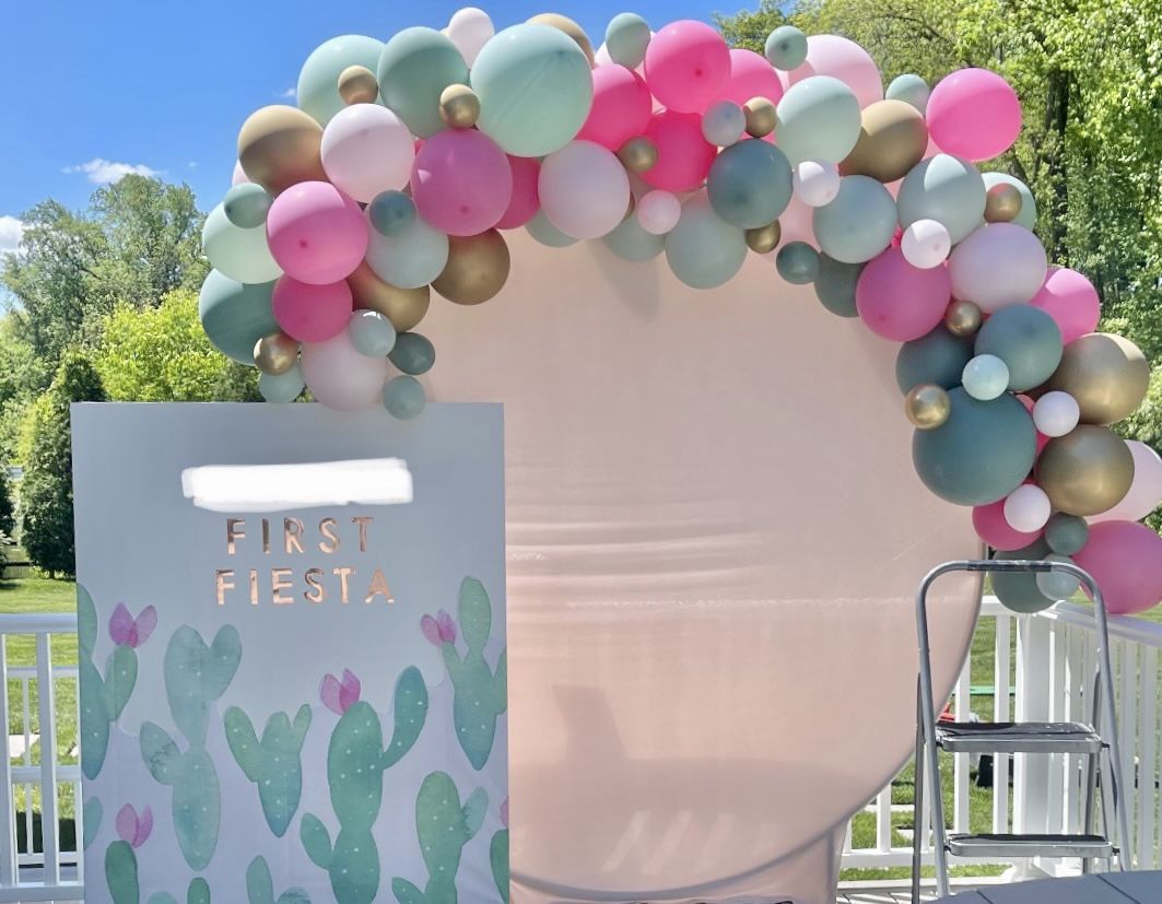 Customer photo review of Clips with The Arches to Attach the Balloon Garland