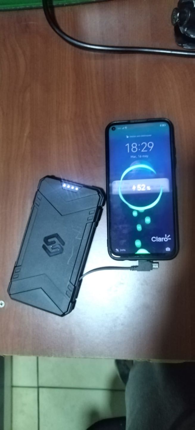 Customer photo review of Bateria Externa Sleve Power X 10.000 mAh Black