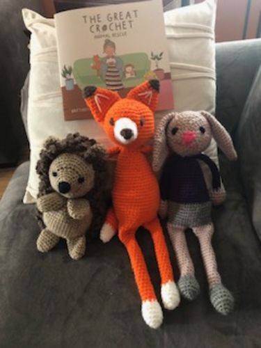 Customer photo review of The Great Crochet Animal Rescue Illustrated Book & Bunny Crochet Pattern
