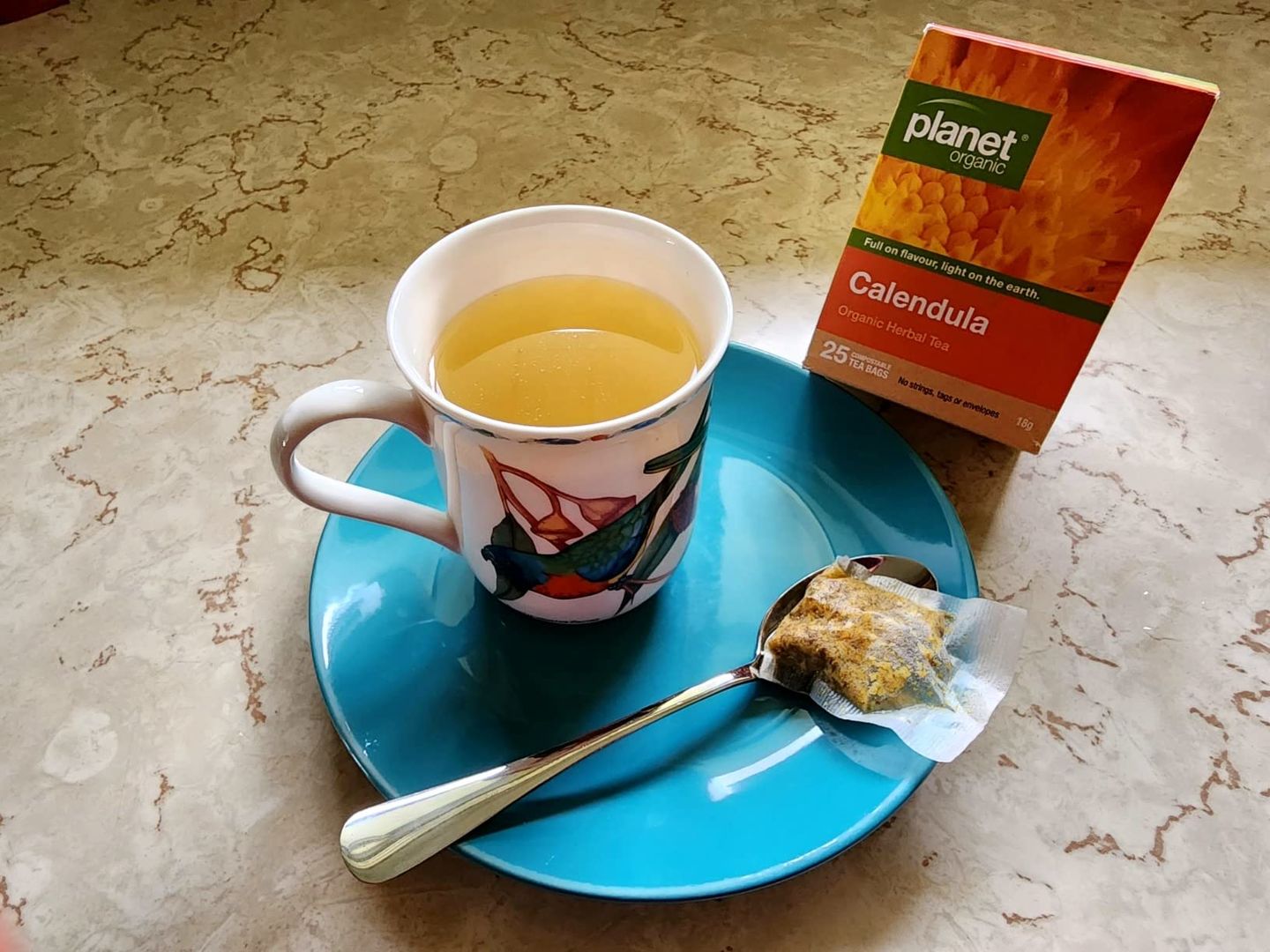 Customer photo review of Calendula Tea Bags