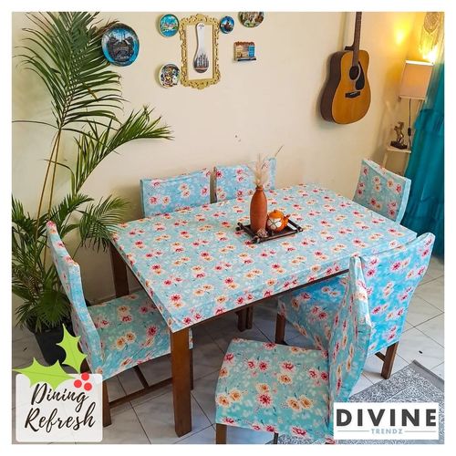 Customer photo review of DivineTrendz Exclusive - Summer flower Elastic Chair & Table Cover