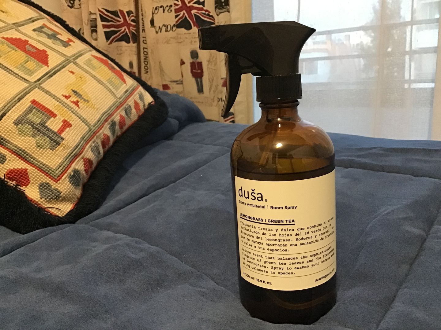 Customer photo review of Lemongrass I Green Tea -Aromatizante en Spray |  Para Telas y Ropa de Cama | Eliminador de olores en Spray - 500ml