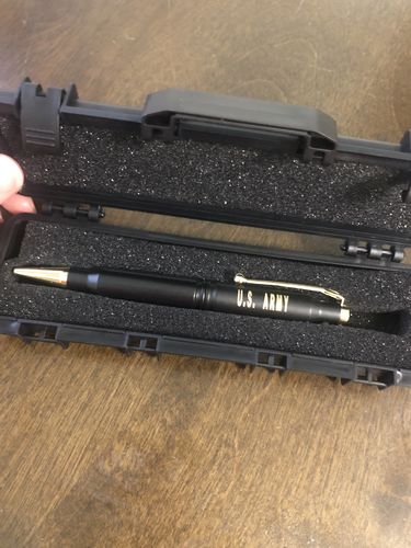 Customer photo review of U.S. Army .308 Real Bullet Twist Pen - Matte Black