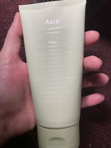 Customer photo review of Acne foam cleanser Heartleaf foam 150ml