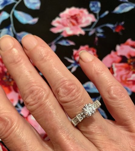 Customer photo review of Solitaire 1ct CZ Ring in Sterling Silver