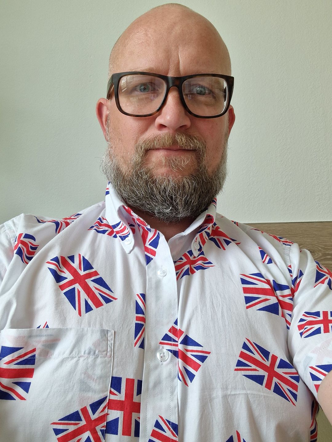 Customer photo review of Union Jack all over print shirt - Short sleeve
