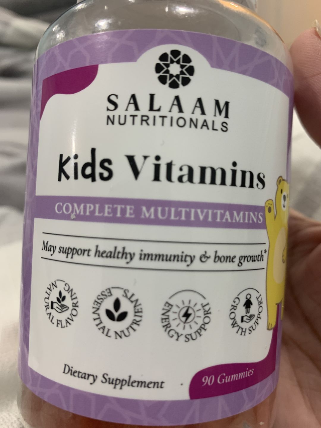 Customer photo review of Kids Gummy Multivitamins (90 count)