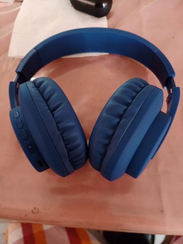 Customer photo review of Audífonos inalámbricos On ear | STF Neo ANC | Cancelación de ruido 40 hrs uso Azul
