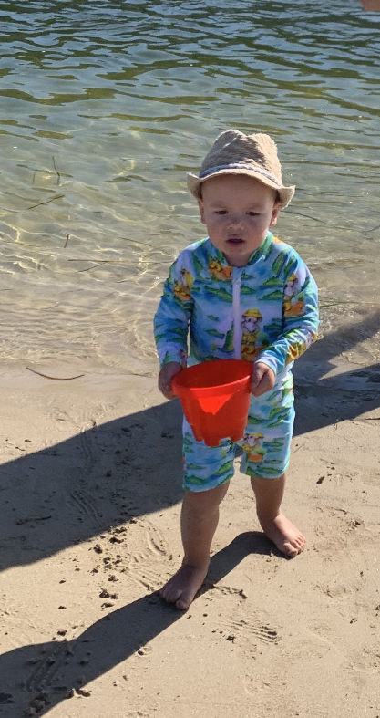 Customer photo review of Fishing For Crocs Unisex Long Sleeve Zip Swimmers