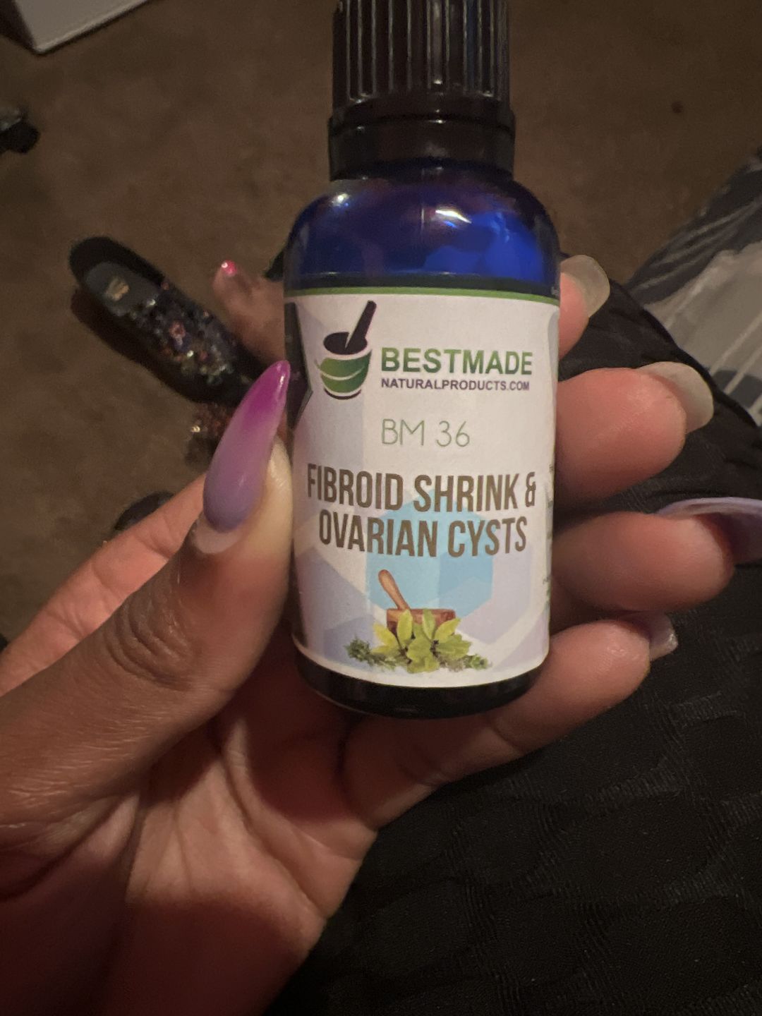 Customer photo review of Fibroid Shrink & Ovarian Cysts, BM36 - Helps Shrink Fibroids and Ovarian Cysts, Balance Estrogen Levels and Prevent Regrowth, Support for Menstrual Pain and Painful Intercourse, 350 Pellets