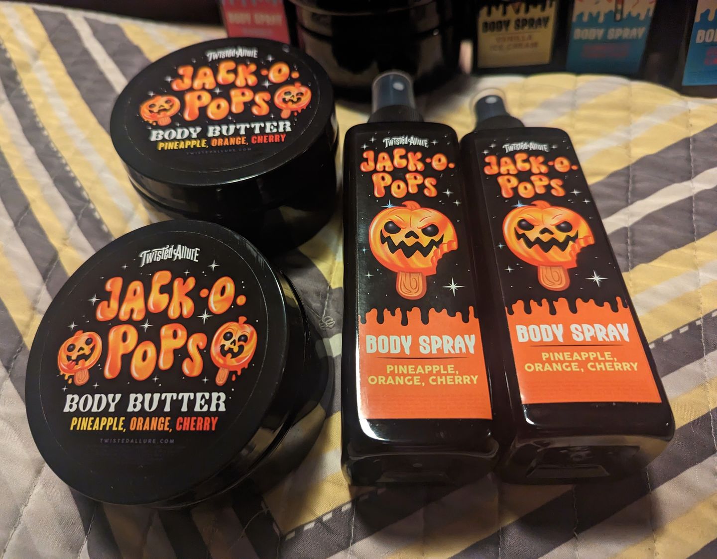Customer photo review of Jack O Pops body spray (pineapple, orange & cherry)