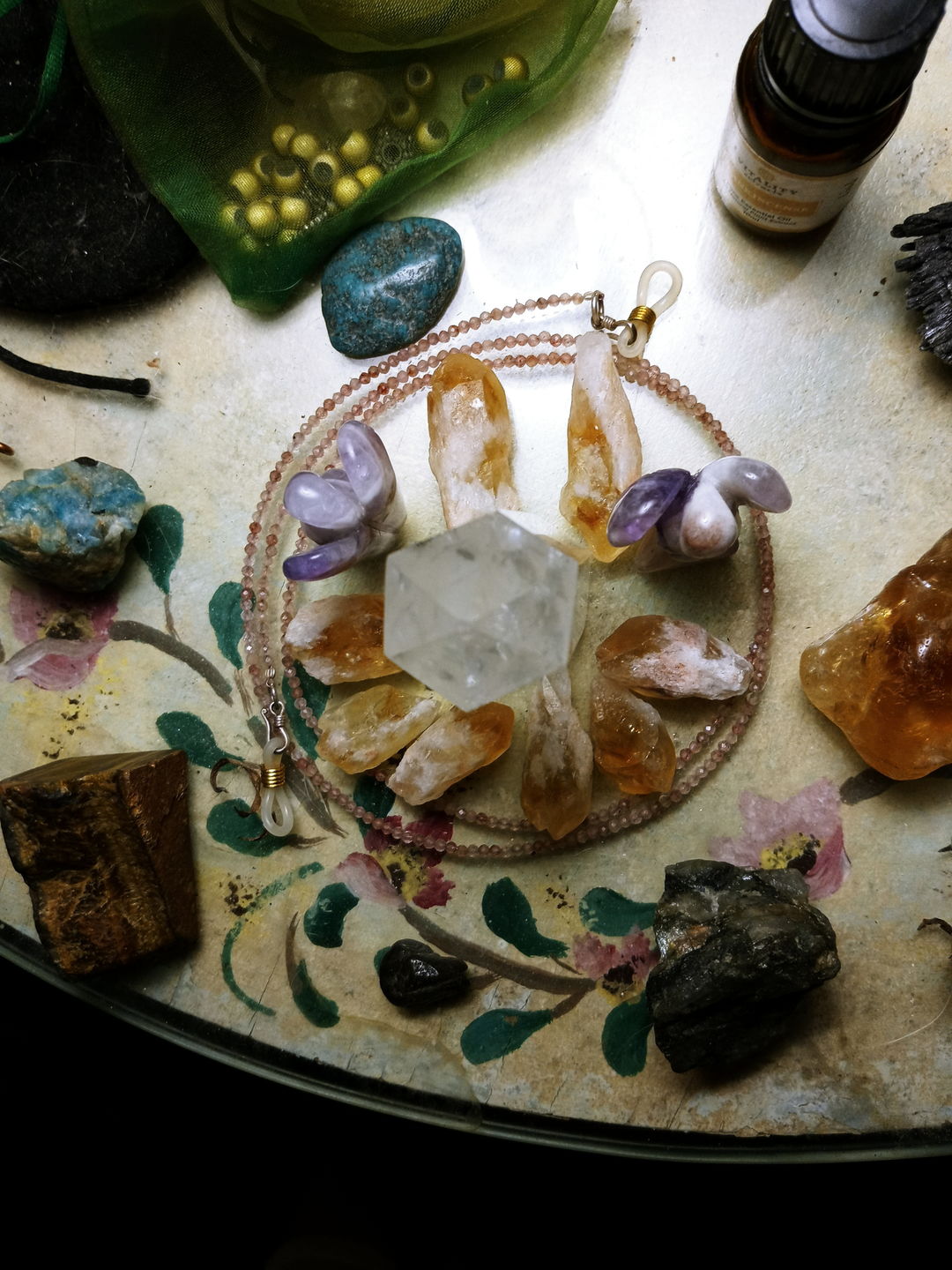 Customer photo review of Citrine Wealth & Abundance 9-Crystal Set