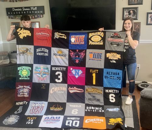T-shirt quilt featuring lady storms, crush by David from PA