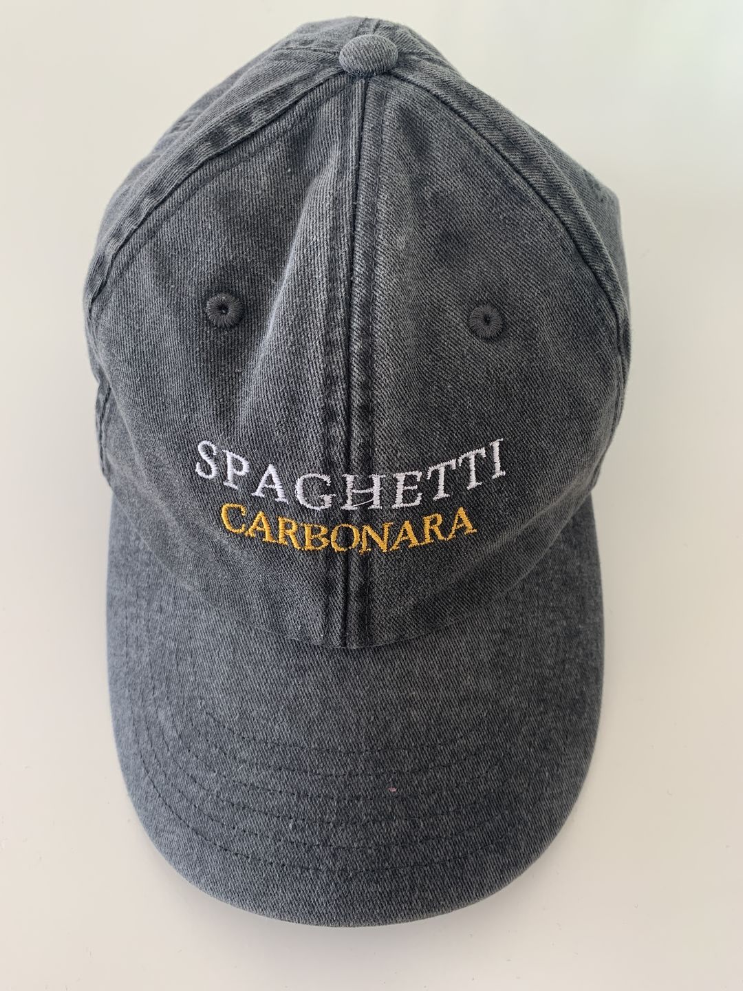 Customer photo review of Spaghetti Carbonara Vintage Hat