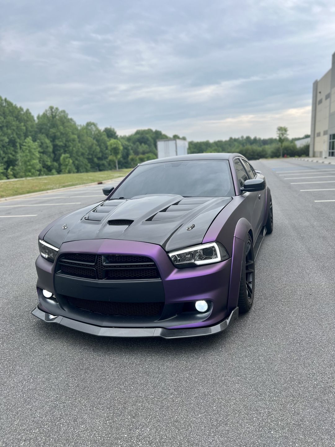 Customer photo review of Matte Russian Violet Vinyl Wrap