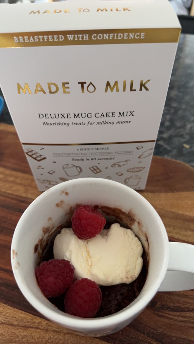 Customer photo review of Deluxe Mug Cake Mix - 5 SERVE PACK