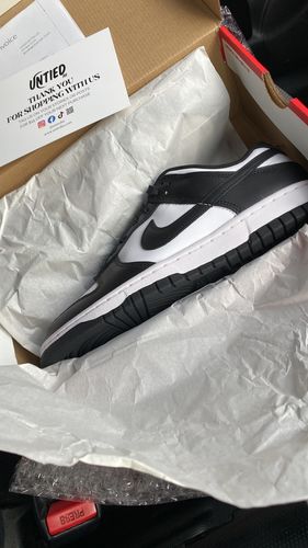 Customer photo review of Nike Dunk Low 'Panda Black White'