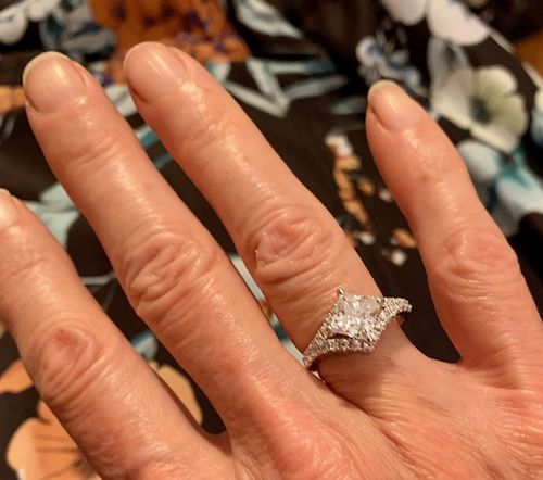 Customer photo review of CZ Ring in Sterling Silver