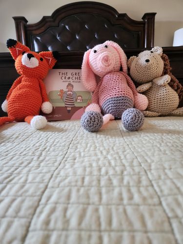 Customer photo review of The Great Crochet Animal Rescue Illustrated Book & Bunny Crochet Pattern